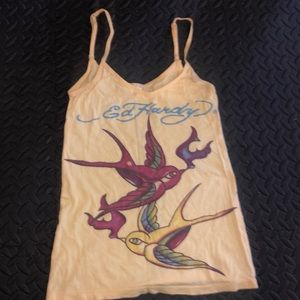 Size medium Ed Hardy tank.